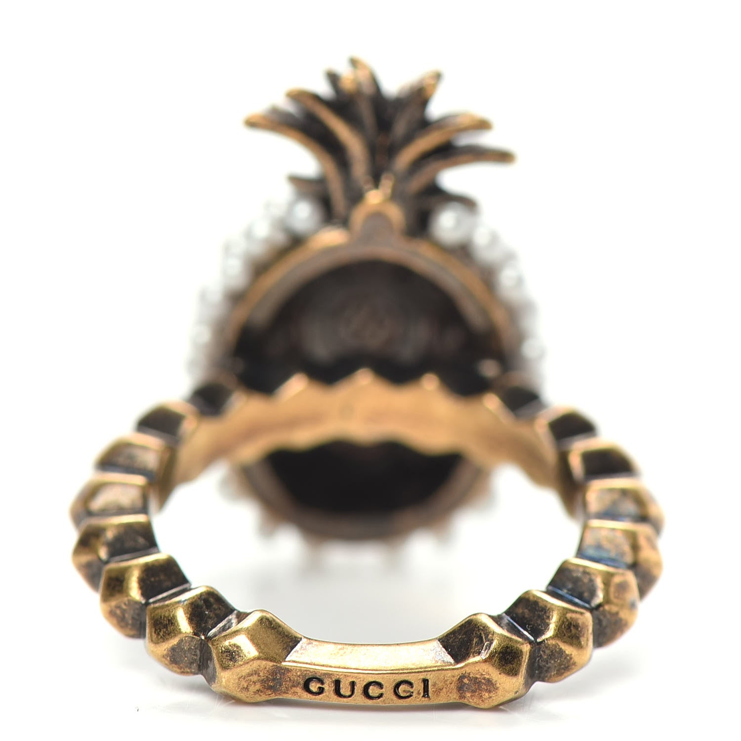 Gucci Pearl Pineapple Ring M Cream 4 of 6