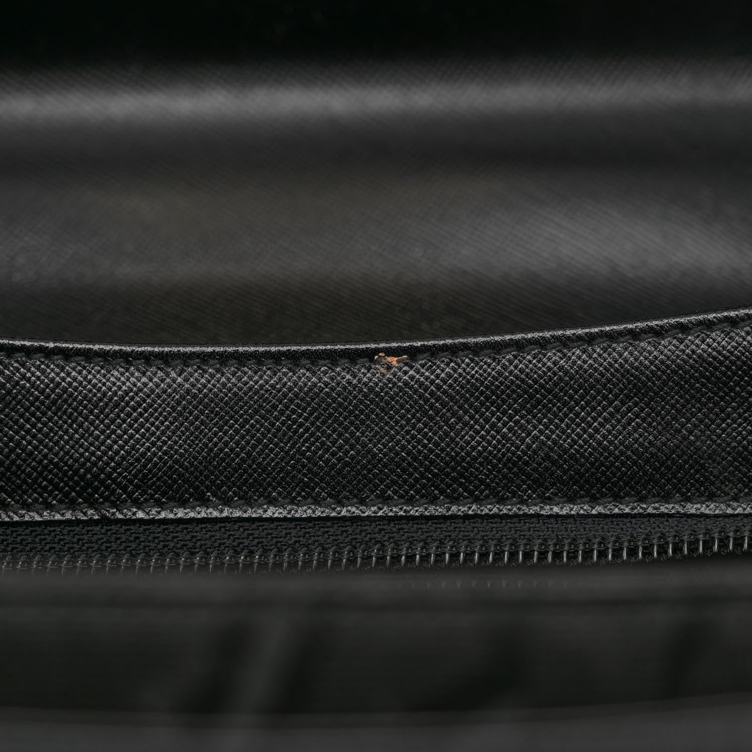 Salvatore Ferragamo Hammered Calfskin Medium Iconic Top Handle Bag Black 10 of 12