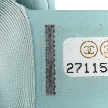Chanel Calfskin Chevron Embroidered Small Boy By The Sea Flap Light Blue 7 of 10