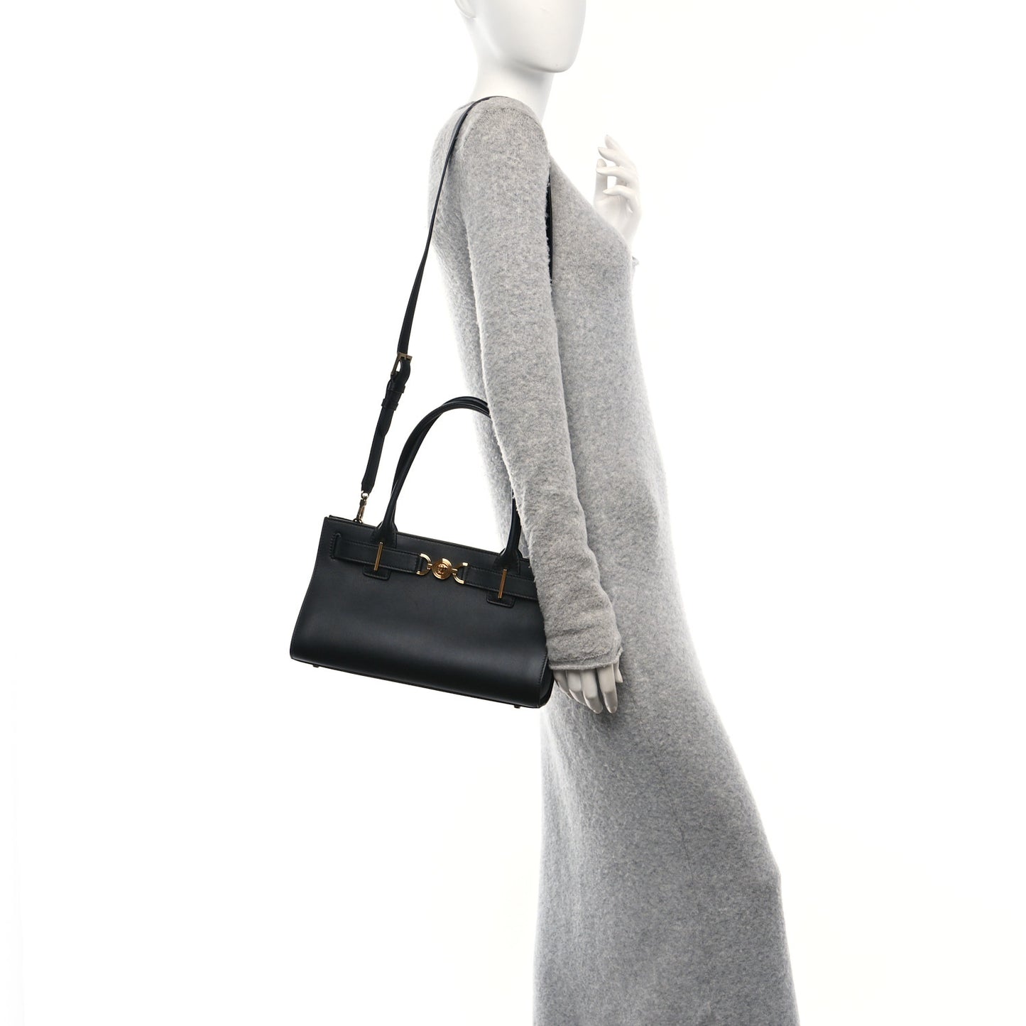 Calfskin Medusa '95 Tote Bag Black