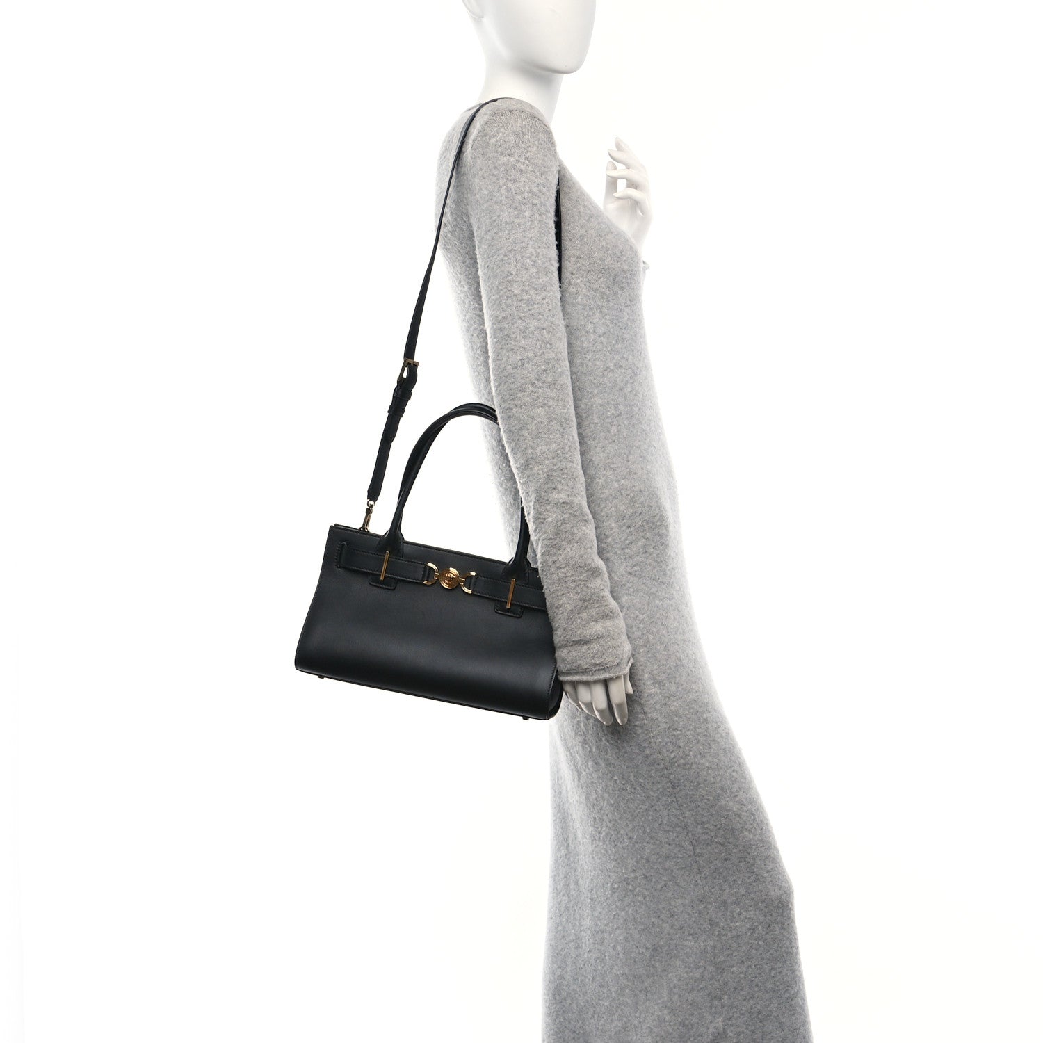 Versace Calfskin Medusa '95 Tote Bag Black 2 of 11