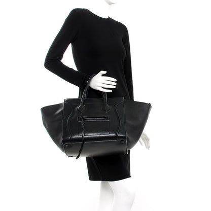 Celine Supple Calfskin Medium Phantom Luggage Black 2 of 20