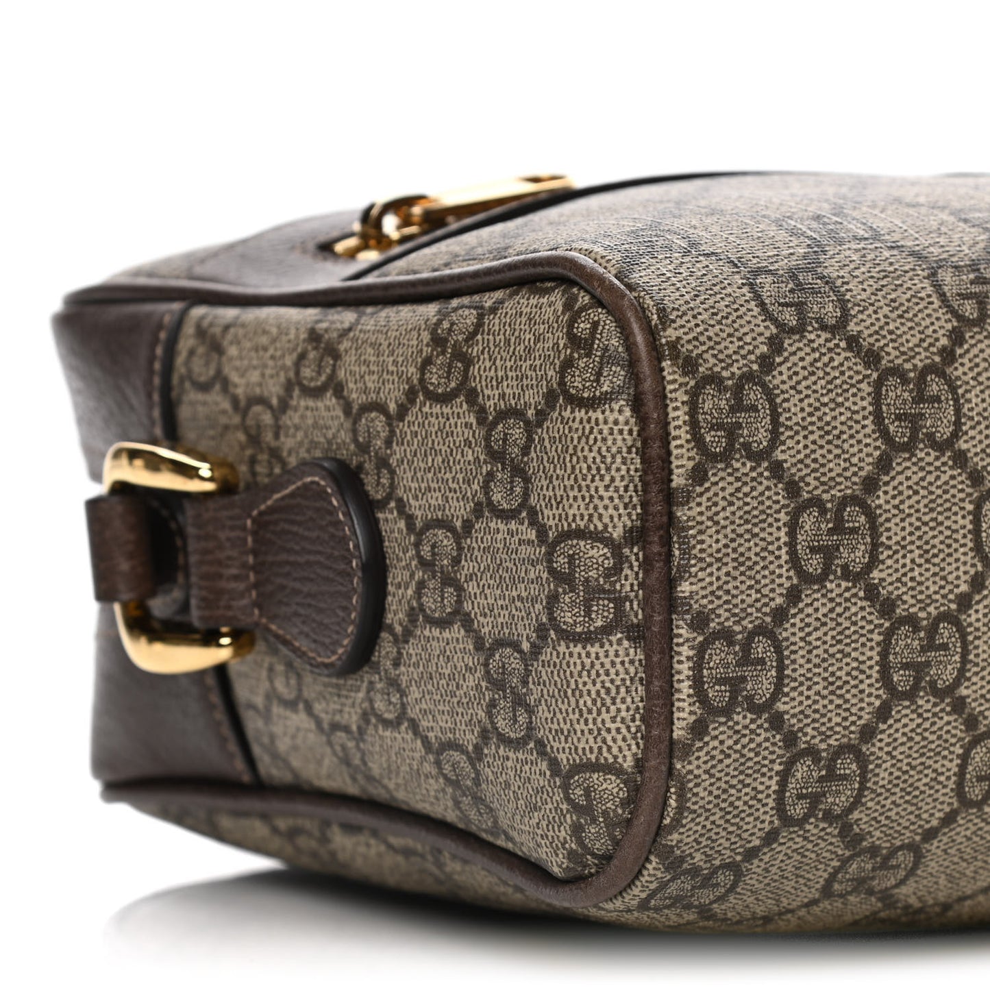 GG Supreme Monogram Web Small Ophidia Shoulder Bag Brown