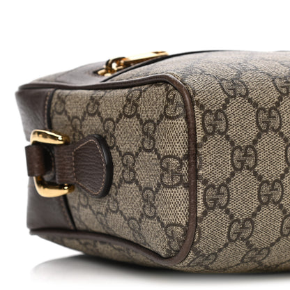 Gucci GG Supreme Monogram Web Small Ophidia Shoulder Bag Brown 10 of 14