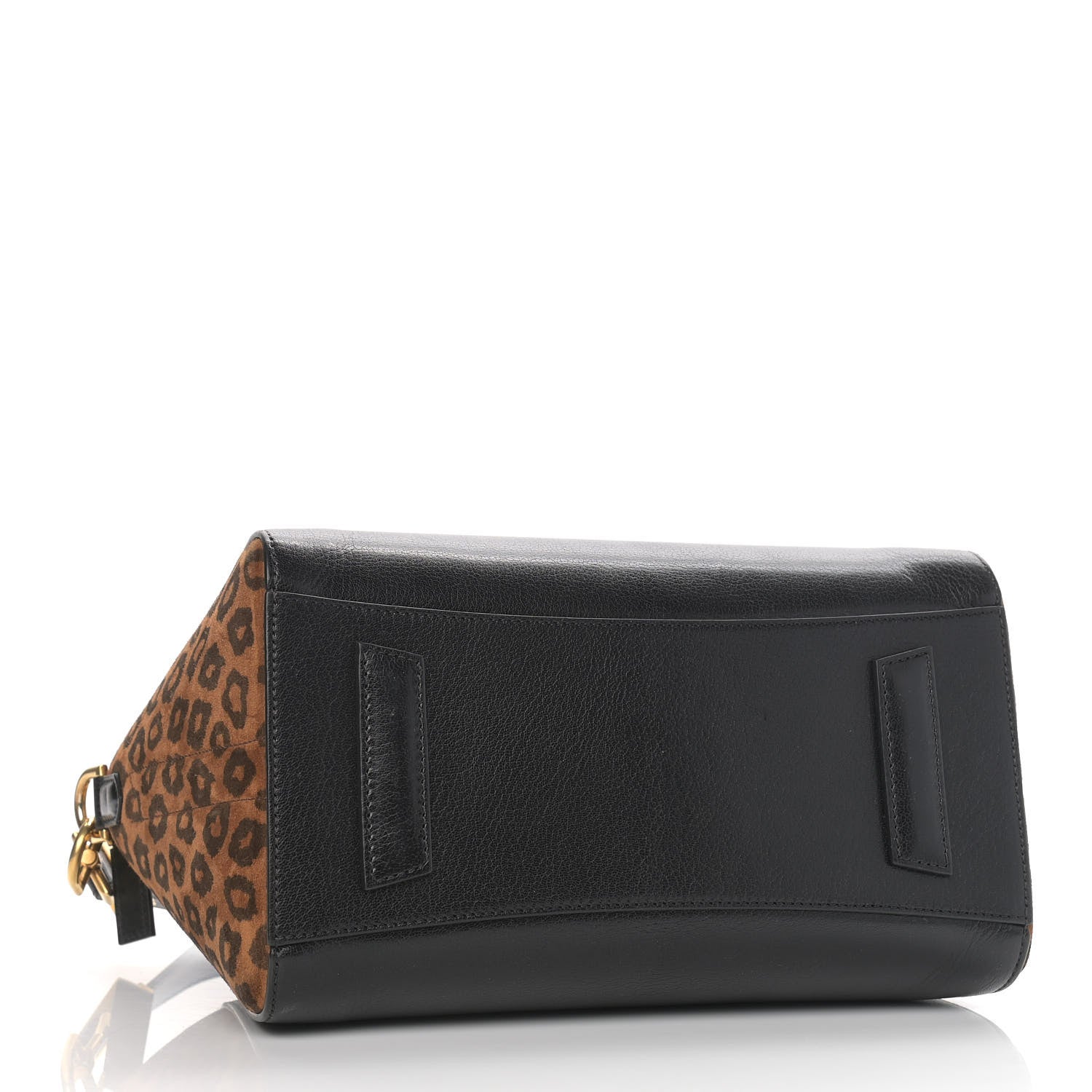 Givenchy Calfskin Suede Leopard Print Small Antigona Black 4 of 10