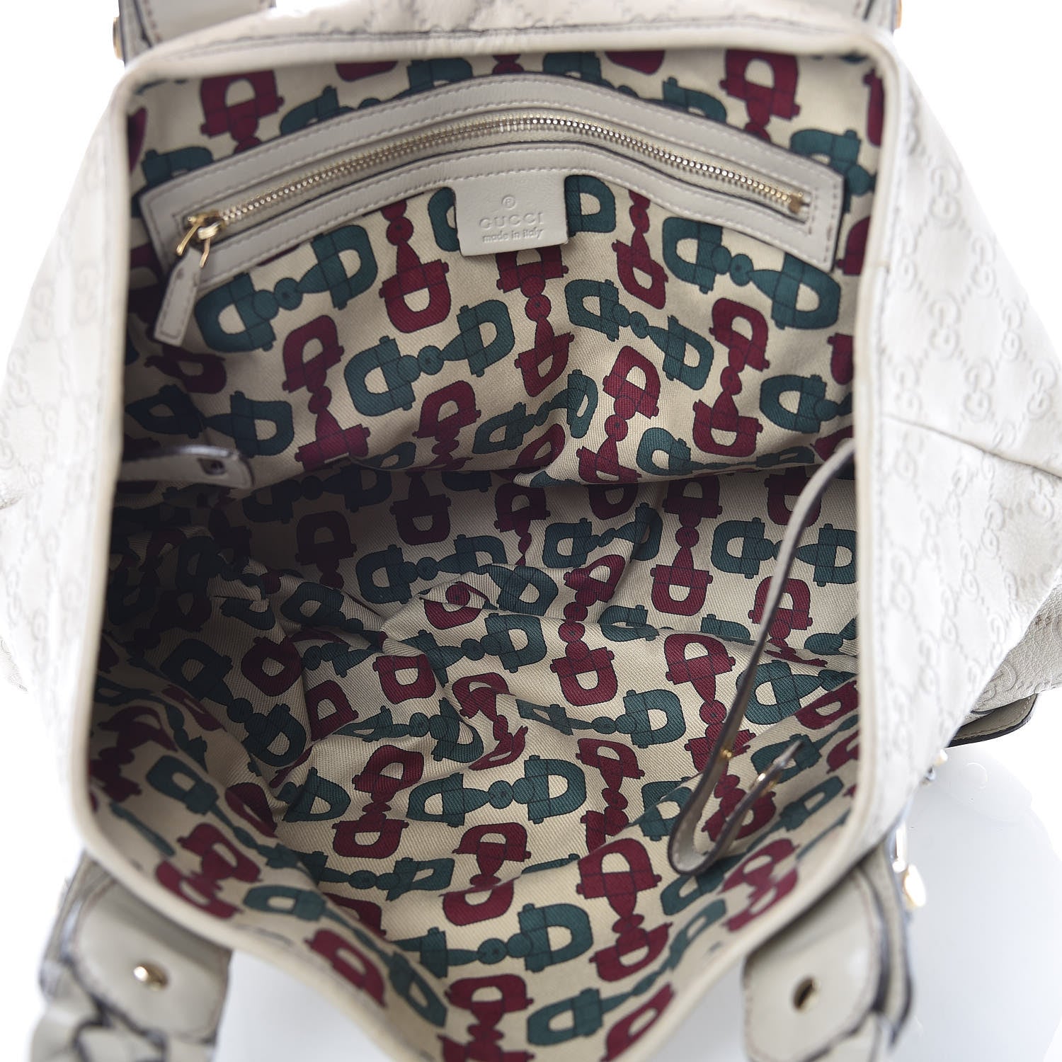 Gucci Guccissima Small Pelham Shoulder Bag Off White 5 of 15