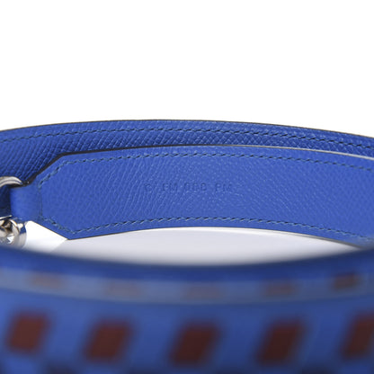 Hermes Epsom 25mm Tressage Shoulder Strap Blue Zellige Blue Encre Rouge 4 of 5