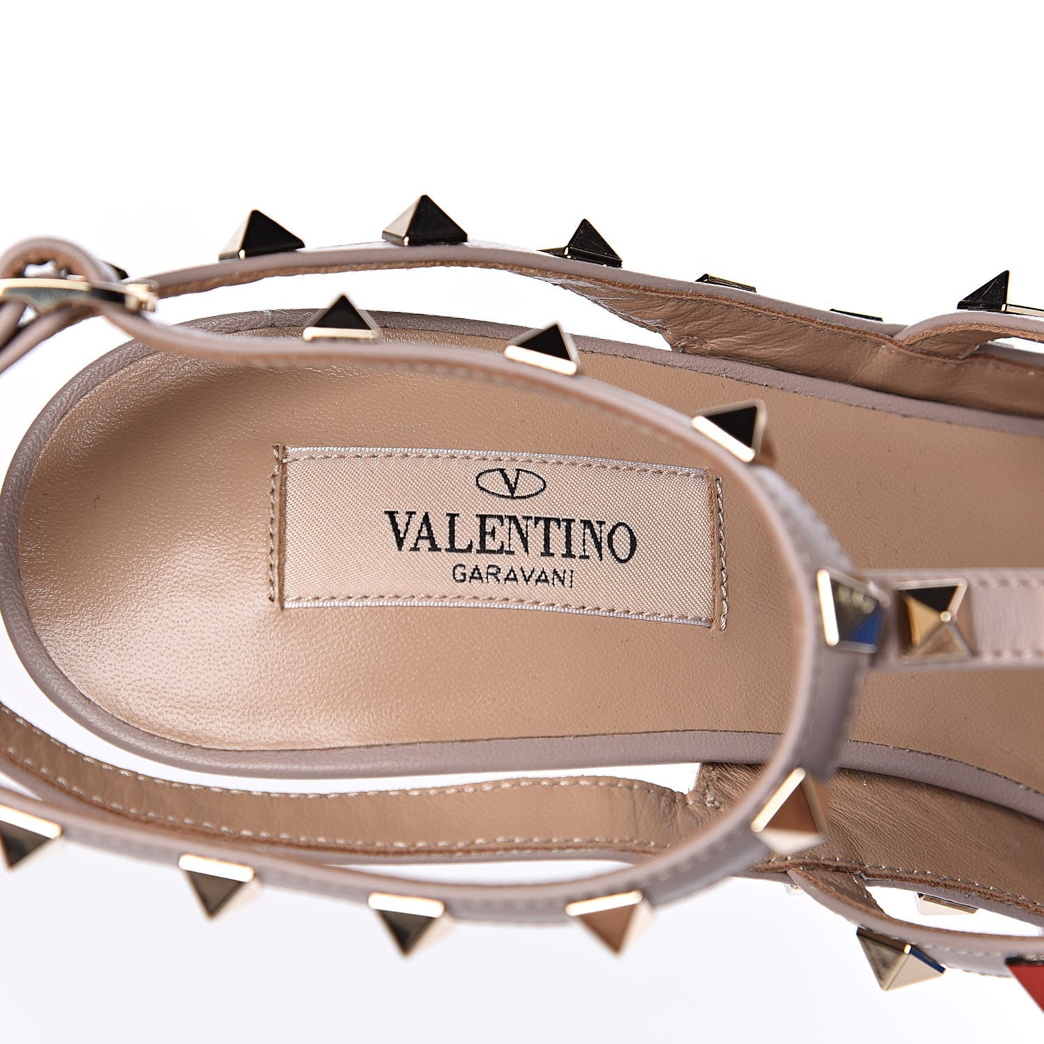 Valentino Garavani Patent Nappa Rockstud Ankle Strap 100mm Pumps 41 Pastel Grey Poudre 7 of 9