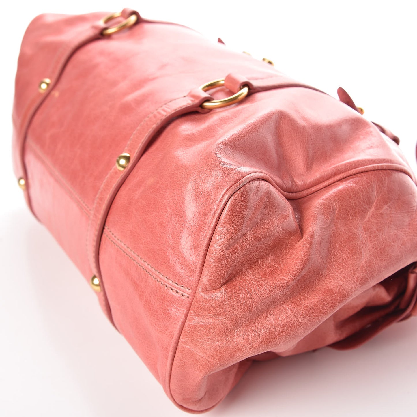 Vitello Lux Medium Bow Bag Rosa
