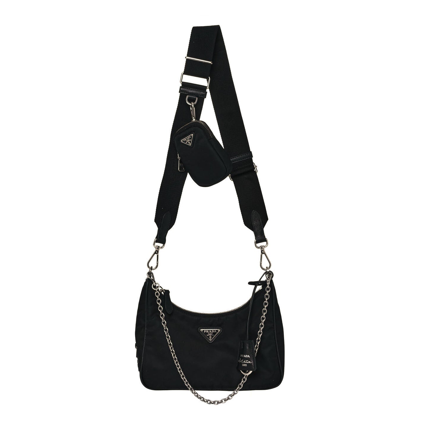 Nylon Re-Edition 2005 Shoulder Bag Black