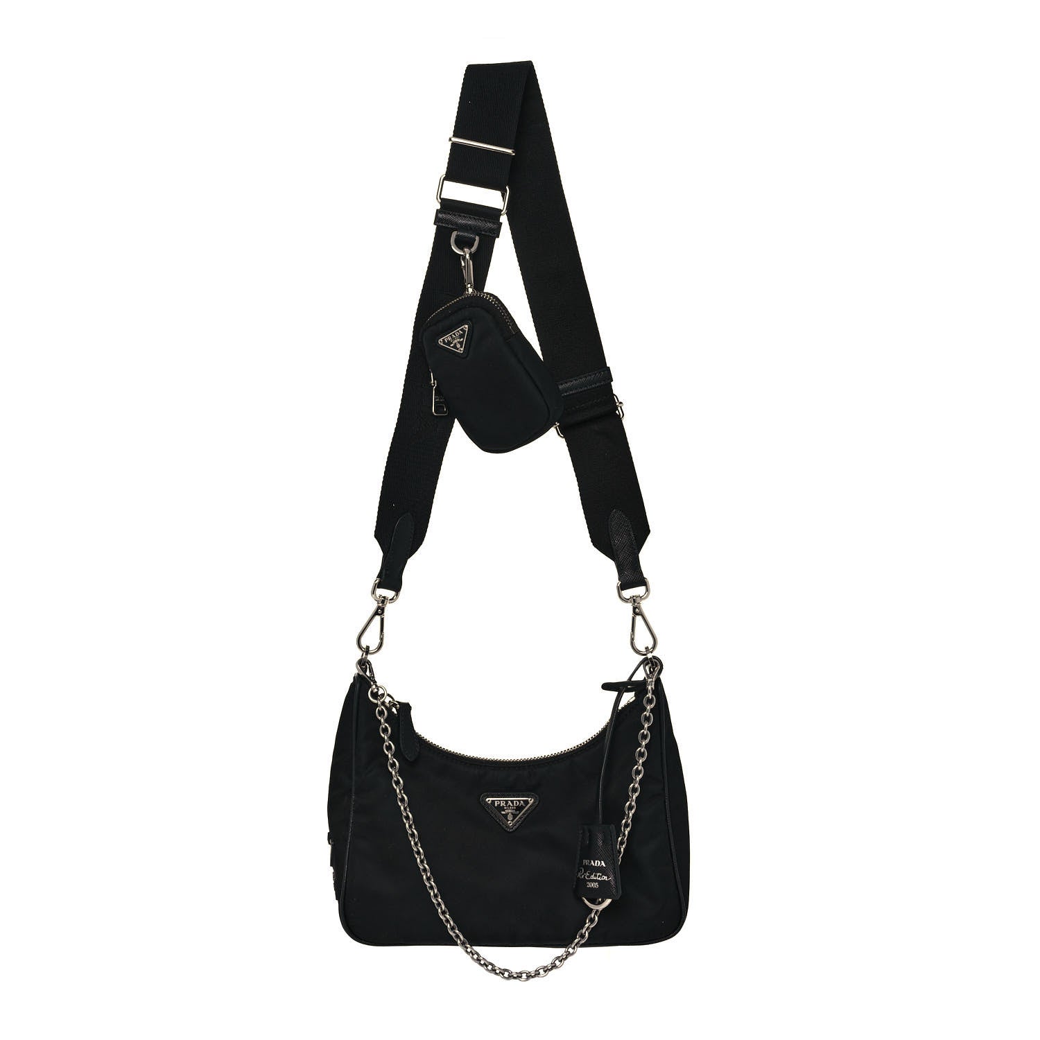 Prada Nylon Re-Edition 2005 Shoulder Bag Black 1 of 12
