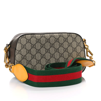 Gucci GG Supreme Monogram Web Neo Vintage Shoulder Bag Beige New Acero Crop 3 of 9