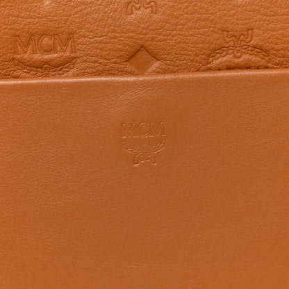 MCM Calfskin Ottomar Monogram Medium Klara Hobo Cognac 10 of 10