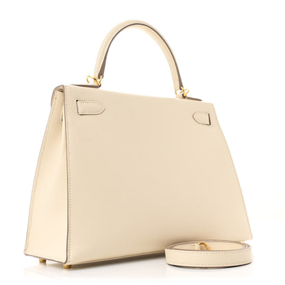Hermes Epsom Kelly Sellier 28 Craie 3 of 16