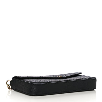 Louis Vuitton Empreinte Pochette Felicie Chain Wallet Black 4 of 12