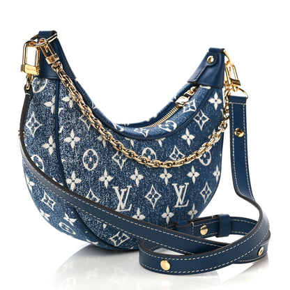 Louis Vuitton Monogram Jacquard Denim Loop Bleu 3 of 9