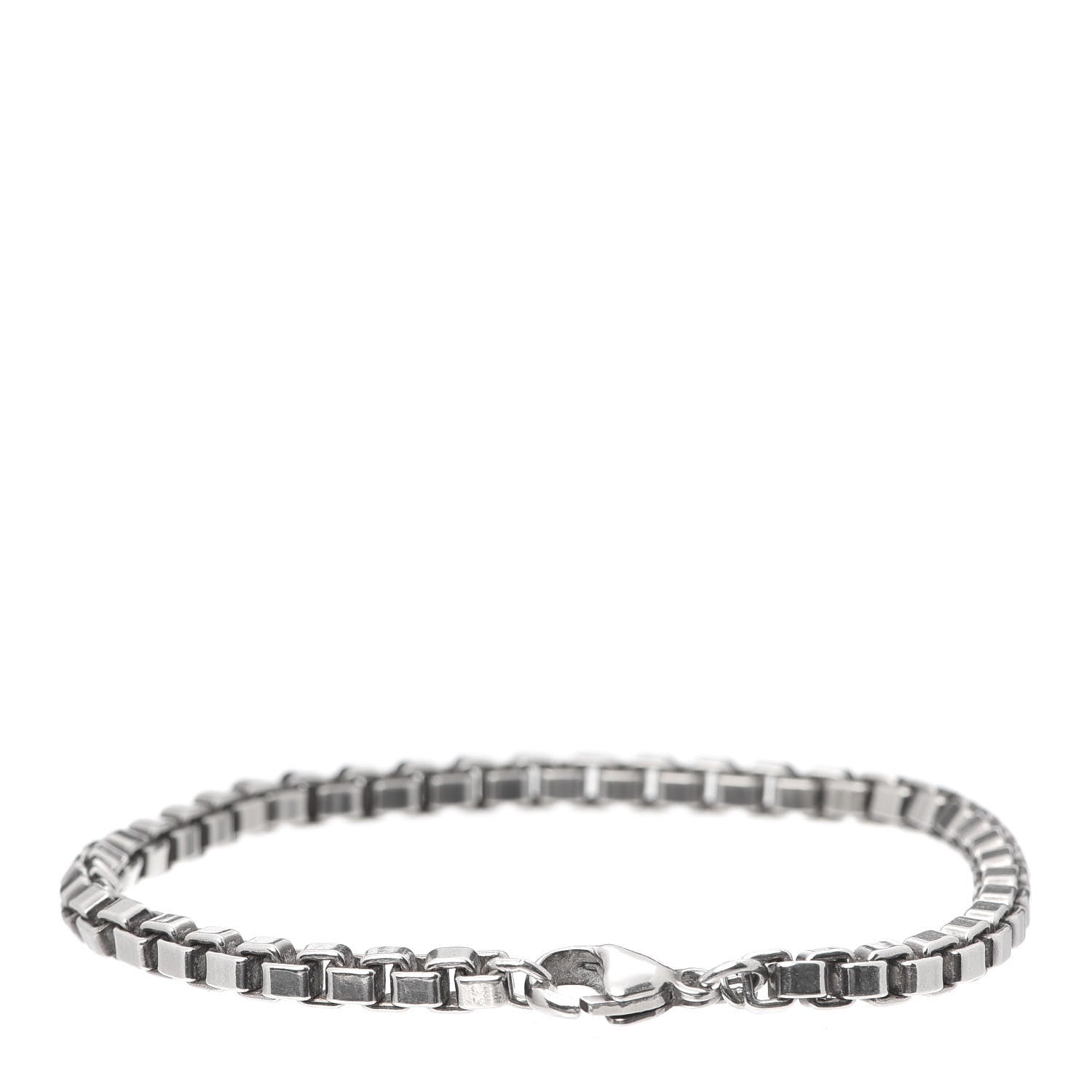Tiffany Sterling Silver 4mm Venetian Link Bracelet 3 of 6