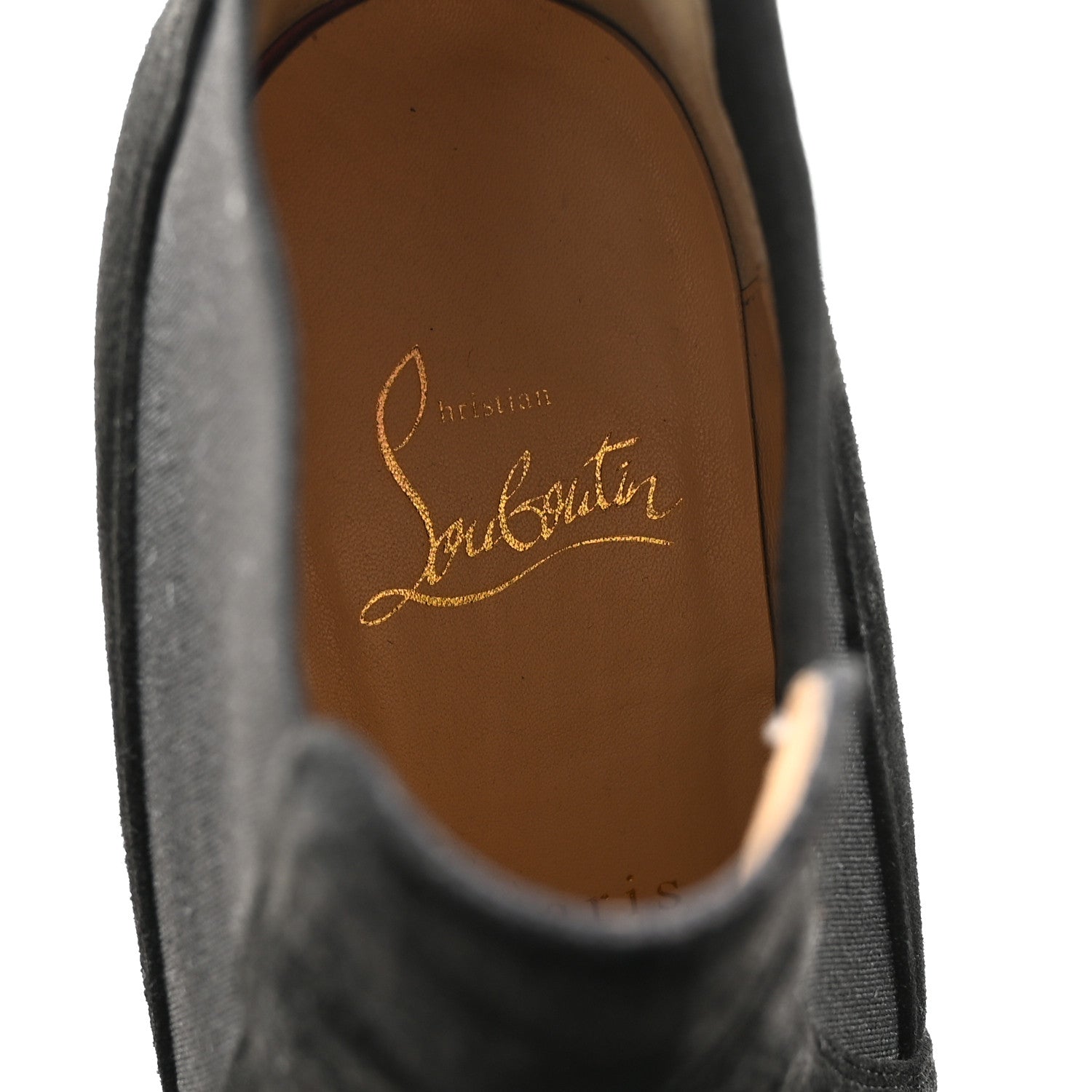 Christian Louboutin Suede Crochinetta 100 Ankle Boots 37.5 Black 8 of 8