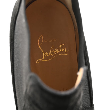 Christian Louboutin Suede Crochinetta 100 Ankle Boots 37.5 Black 8 of 8