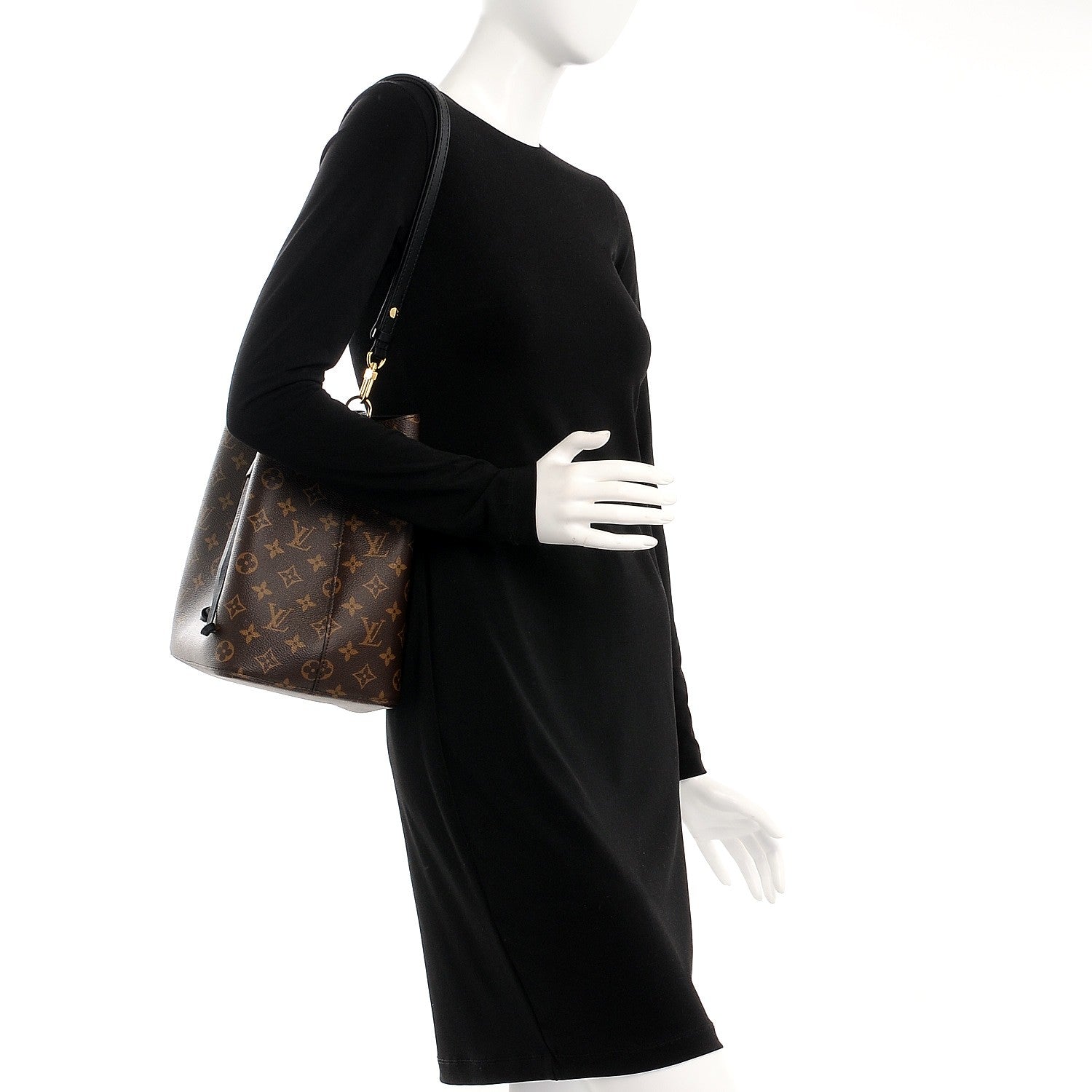 Louis Vuitton Monogram Neonoe MM Black 2 of 9