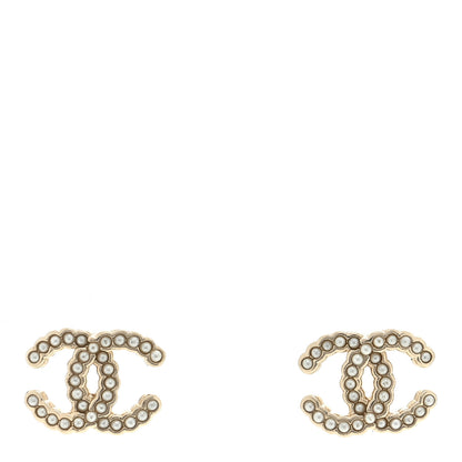 Chanel Pearl CC Earrings Gold 1 of 4