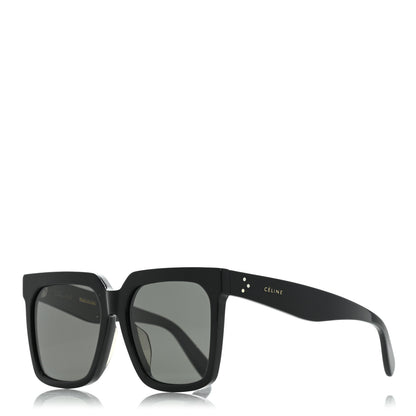 Celine Acetate Polarized Oversized Sunglasses CL4055FN Black 1 of 9