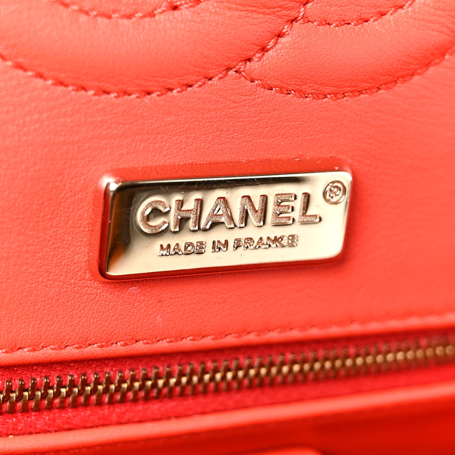 Snakeskin Medium Double Flap Red