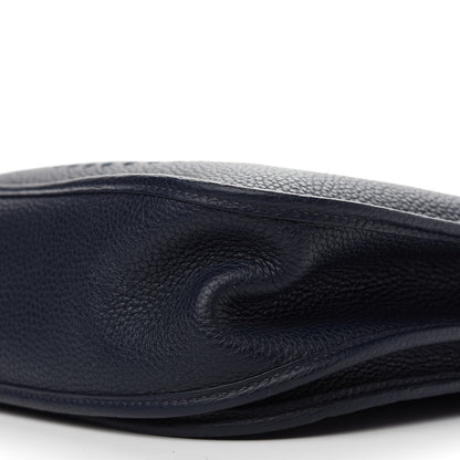 Hermes Taurillon Clemence Evelyne III GM Bleu Nuit 9 of 9