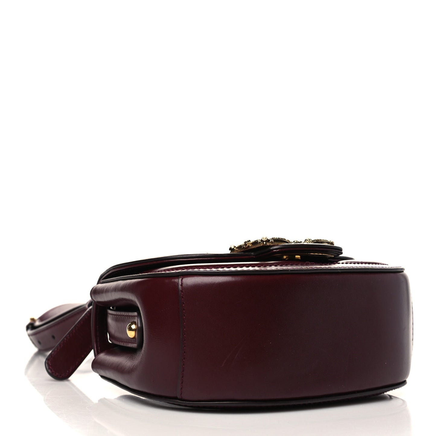 Smooth Calfskin Mini DG Amore Shoulder Bag Bordeaux