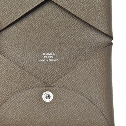 Hermes Epsom Calvi Card Case Etoupe 6 of 7