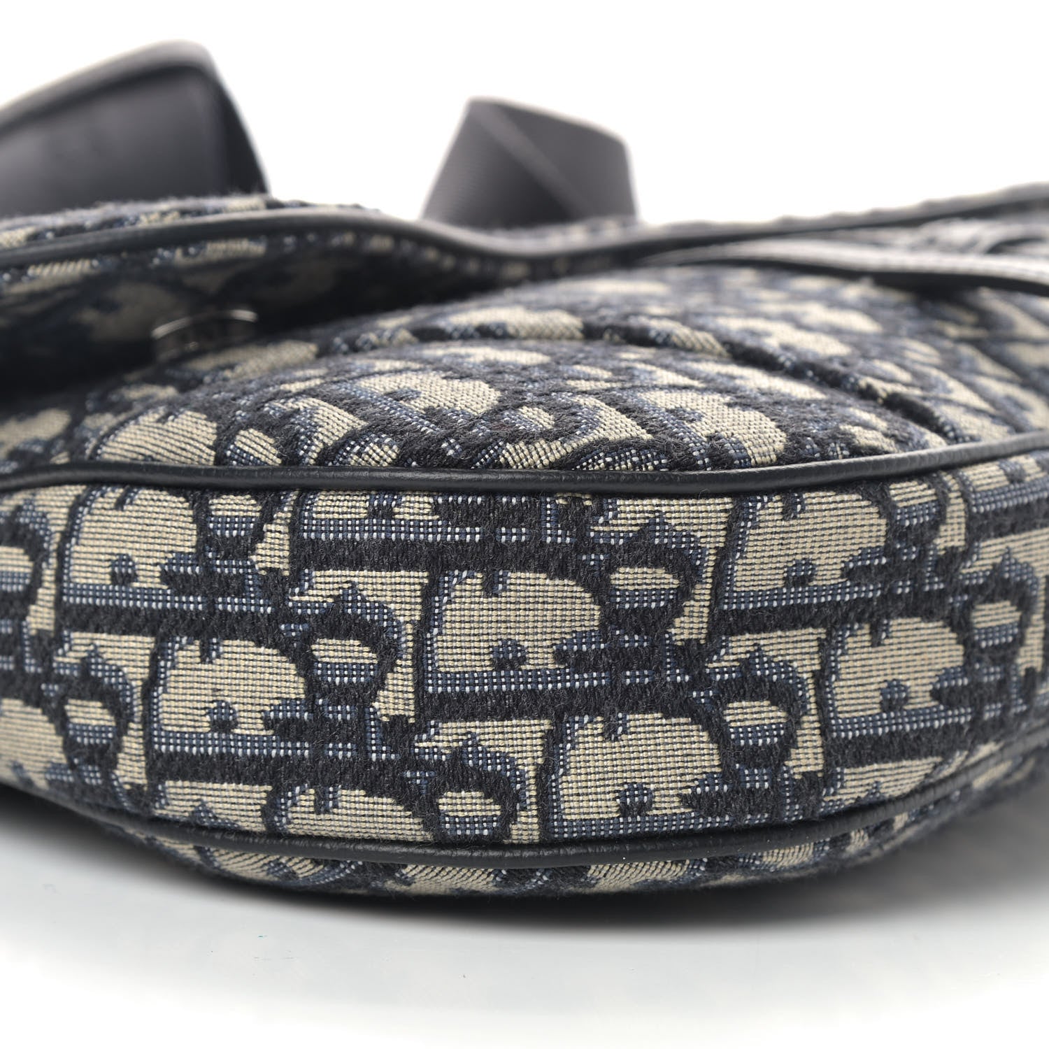 Christian Dior Oblique Mens Saddle Bag Blue 5 of 9