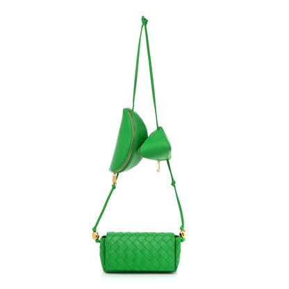 Bottega Veneta Nappa Intrecciato Pouch On Strap Parakeet 1 of 15