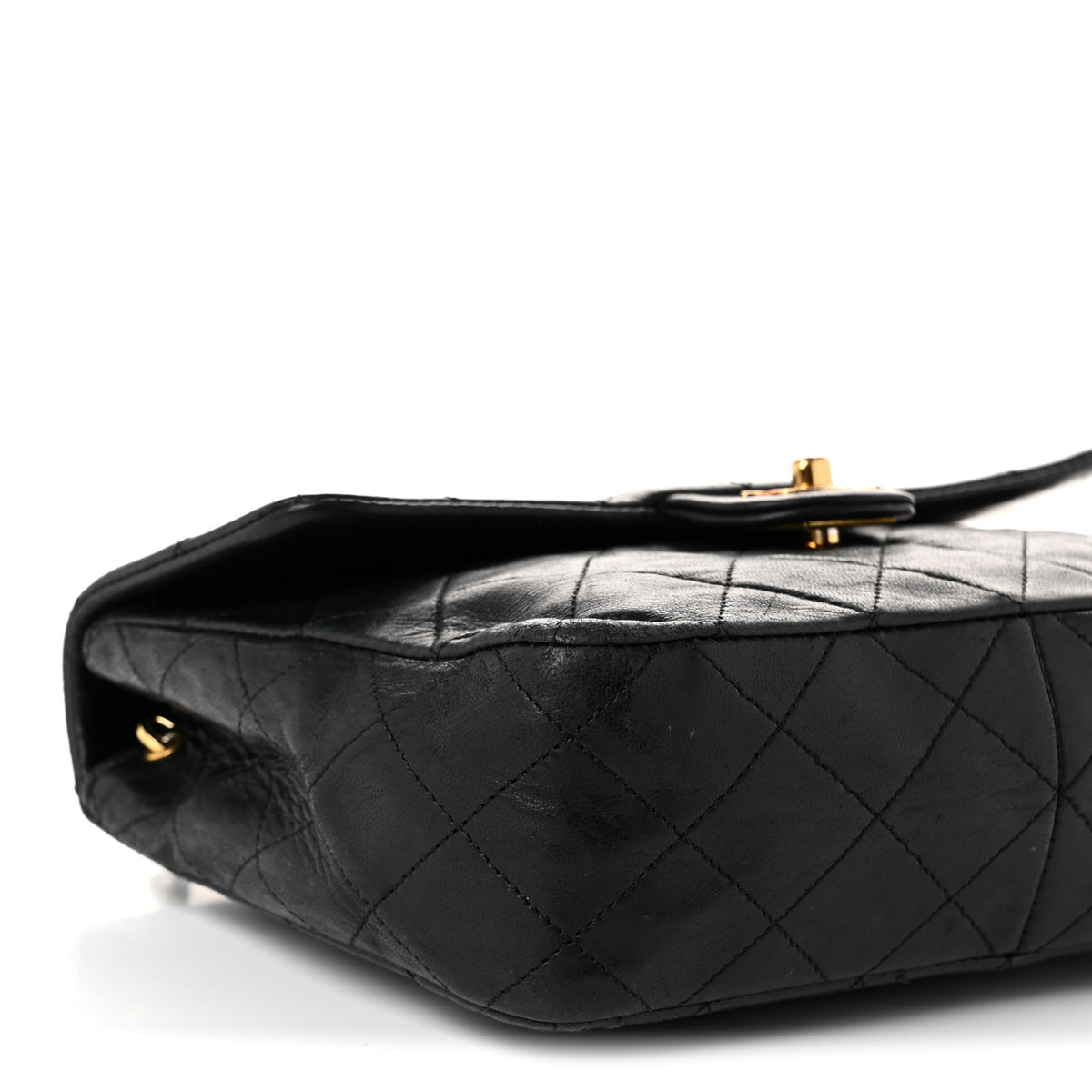 Chanel Lambskin Quilted Small Single Flap Bag Black 9 of 10