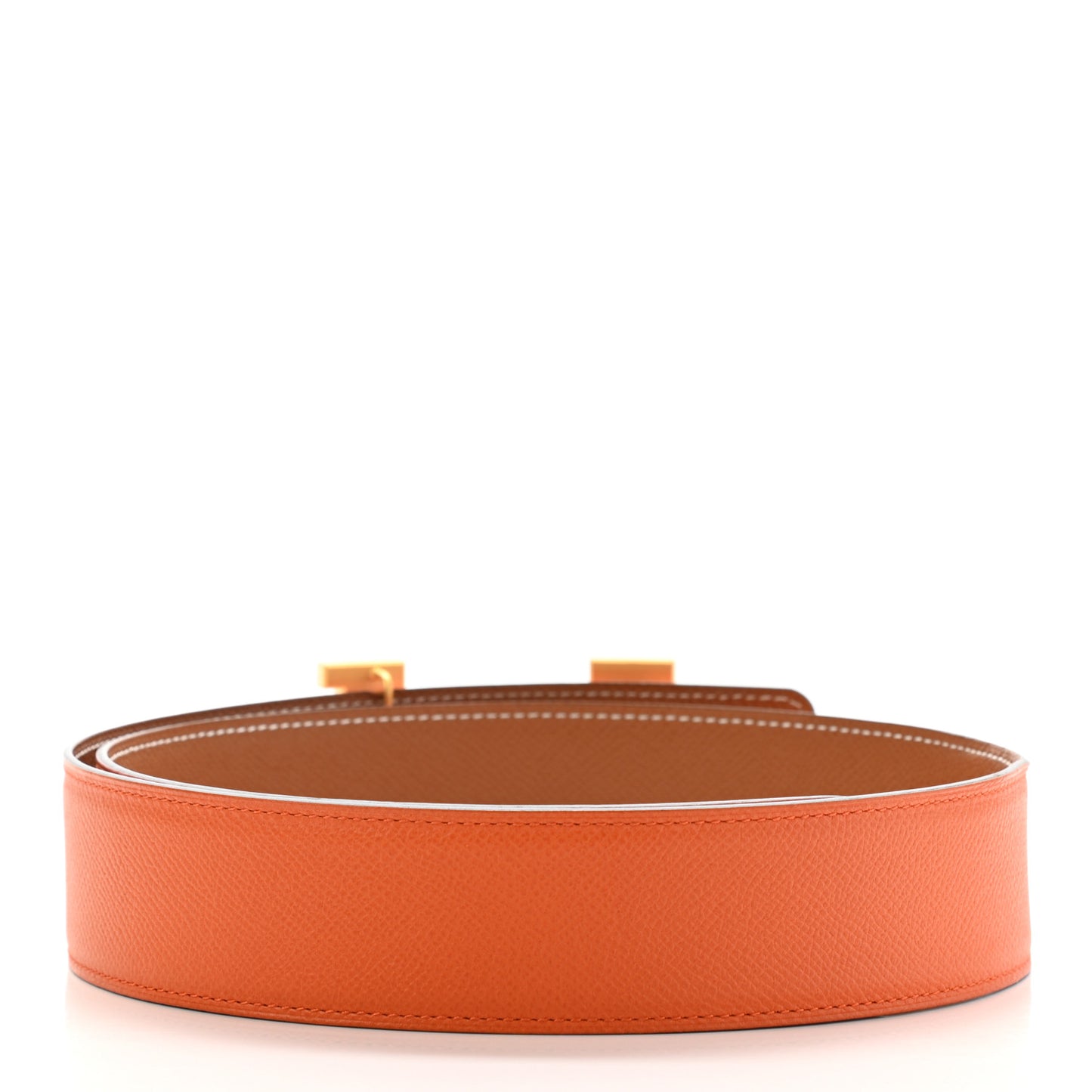 Epsom 42mm Constance 2 H Belt 85 Gold Orange