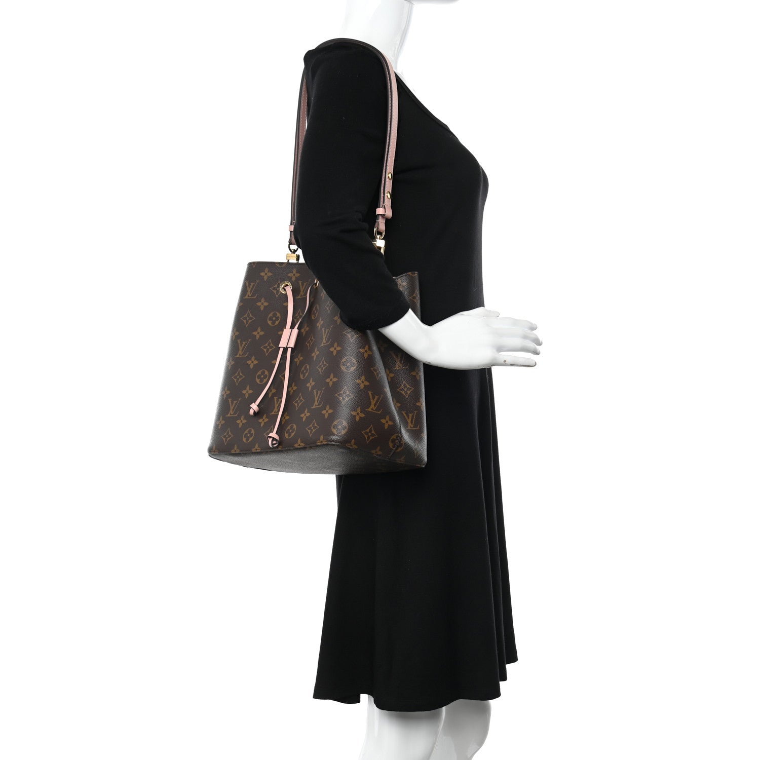 Louis Vuitton Monogram Neonoe MM Rose Poudre 2 of 10