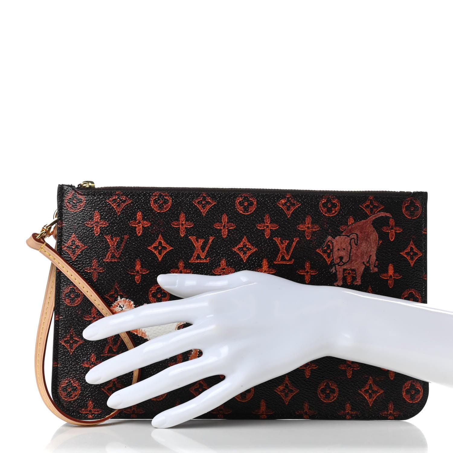 Louis Vuitton Catogram Neverfull MM GM Pochette Marron 2 of 7