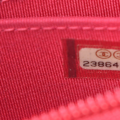 Chanel Caviar Quilted Boy Zip Around Coin Purse Wallet Dark Red 7 of 8