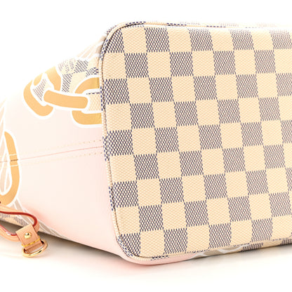 Louis Vuitton Damier Azur Nautical Neverfull MM 9 of 11