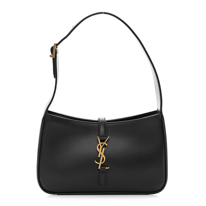 Saint Laurent Smooth Calfskin Le 5 A 7 Hobo Black 1 of 11