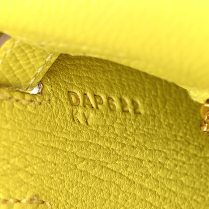 Hermes Epsom Kelly Sellier 25 Lime 7 of 14
