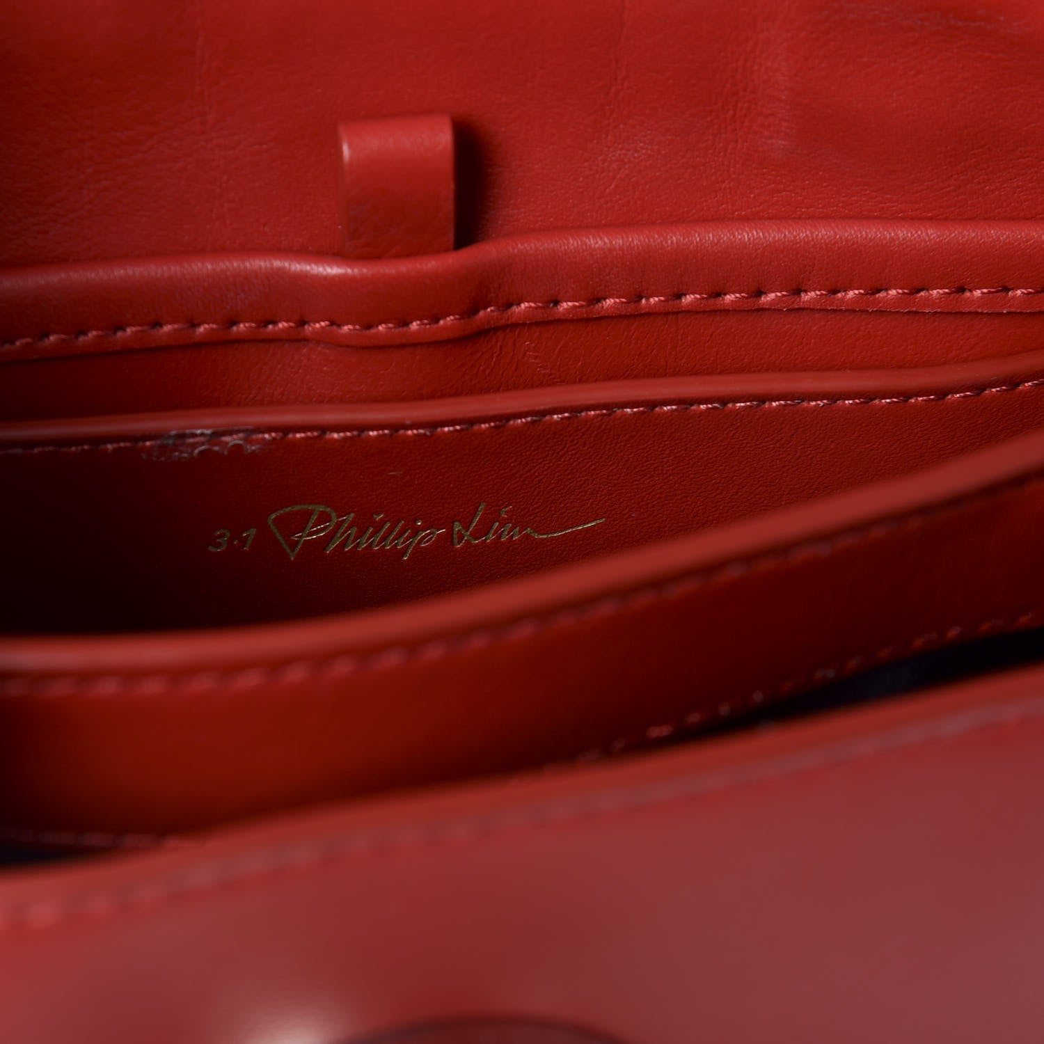 3.1 Phillip Lim 3.1 Smooth Calfskin Mini Alix Top Handle Satchel Red 7 of 8