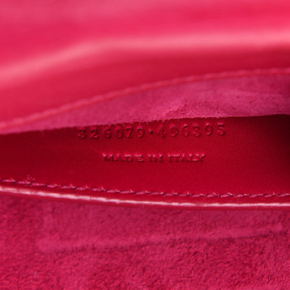 Saint Laurent Calfskin Classic Monogram Cassandre Clutch Fuchsia 7 of 12