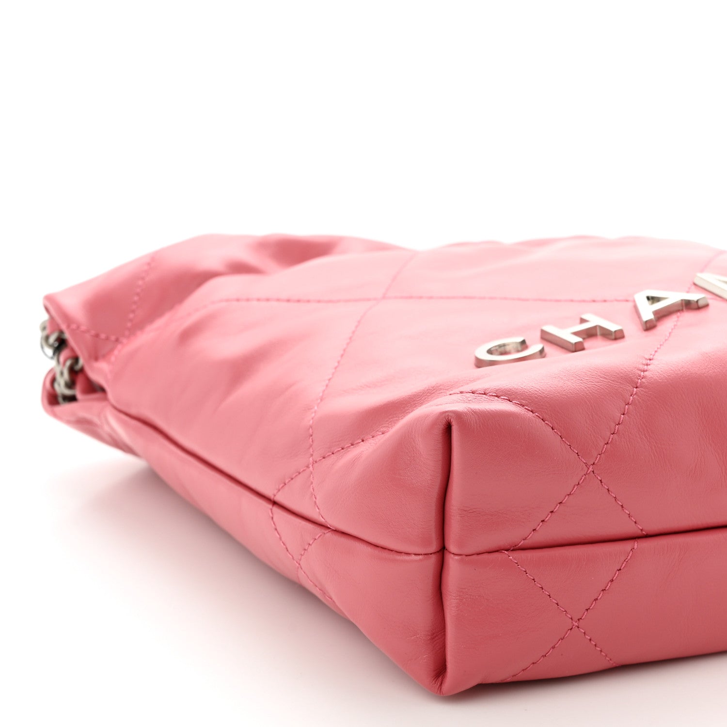 Chanel Shiny Calfskin Quilted Mini Chanel 22 Pink 9 of 10