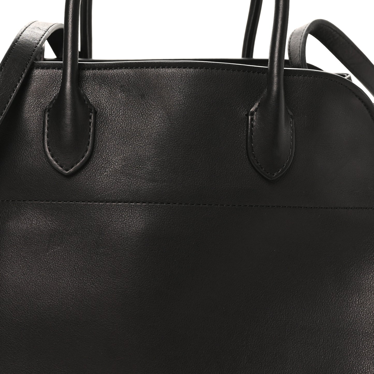 Polished Saddle Calfskin Soft Margaux 12 Black