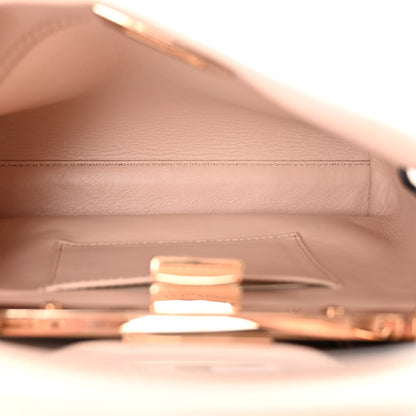 Fendi Vitello Seta Shiny Nappa Scalloped Studded Mini Peekaboo Iconic Satchel Soap 6 of 10