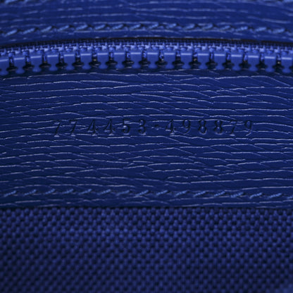 Gucci New Shanghai Calfskin Interlocking G Logo Camera Crossbody Bag Cobalt Blue Orange 7 of 10