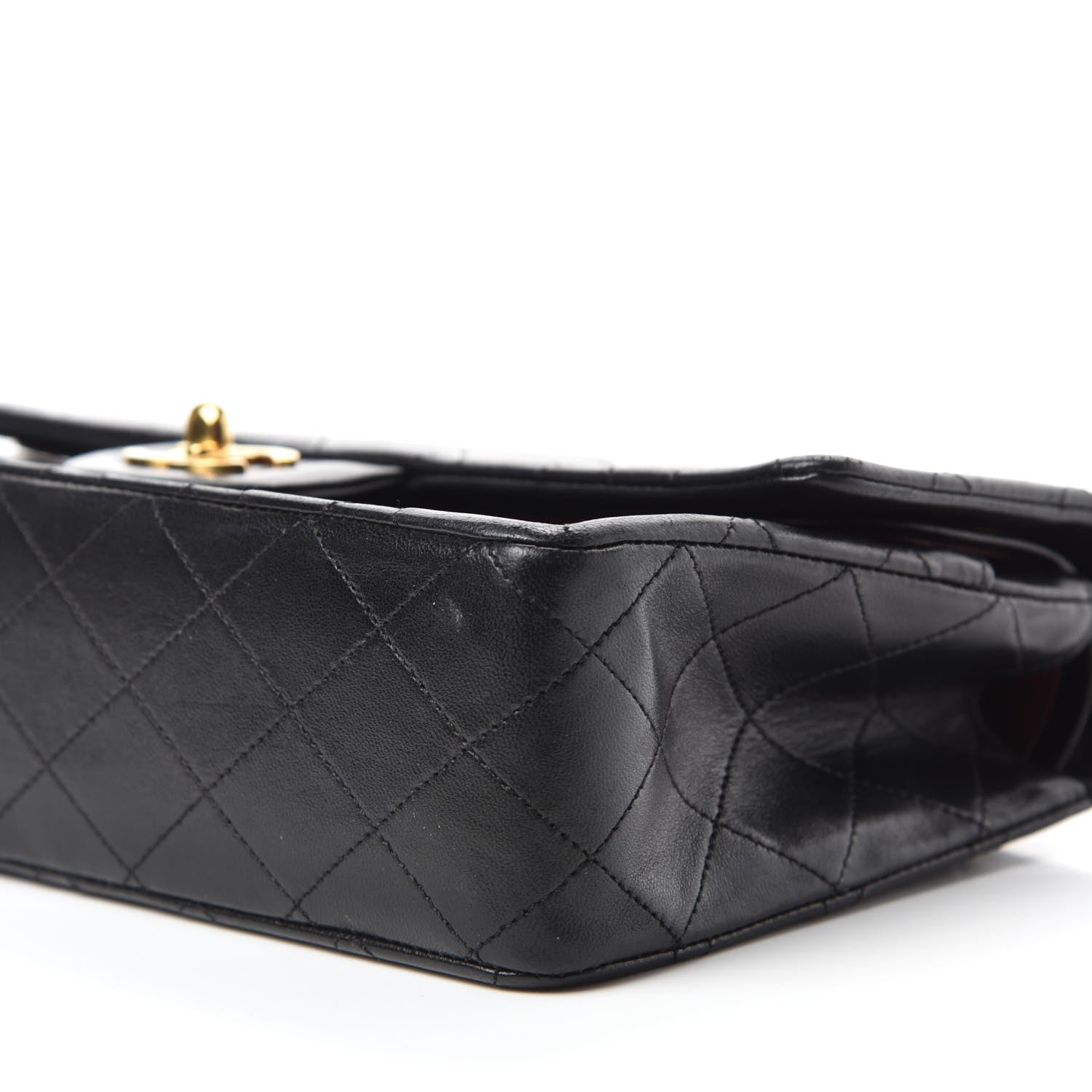 Chanel Lambskin Quilted Medium Double Flap Black 8 of 14