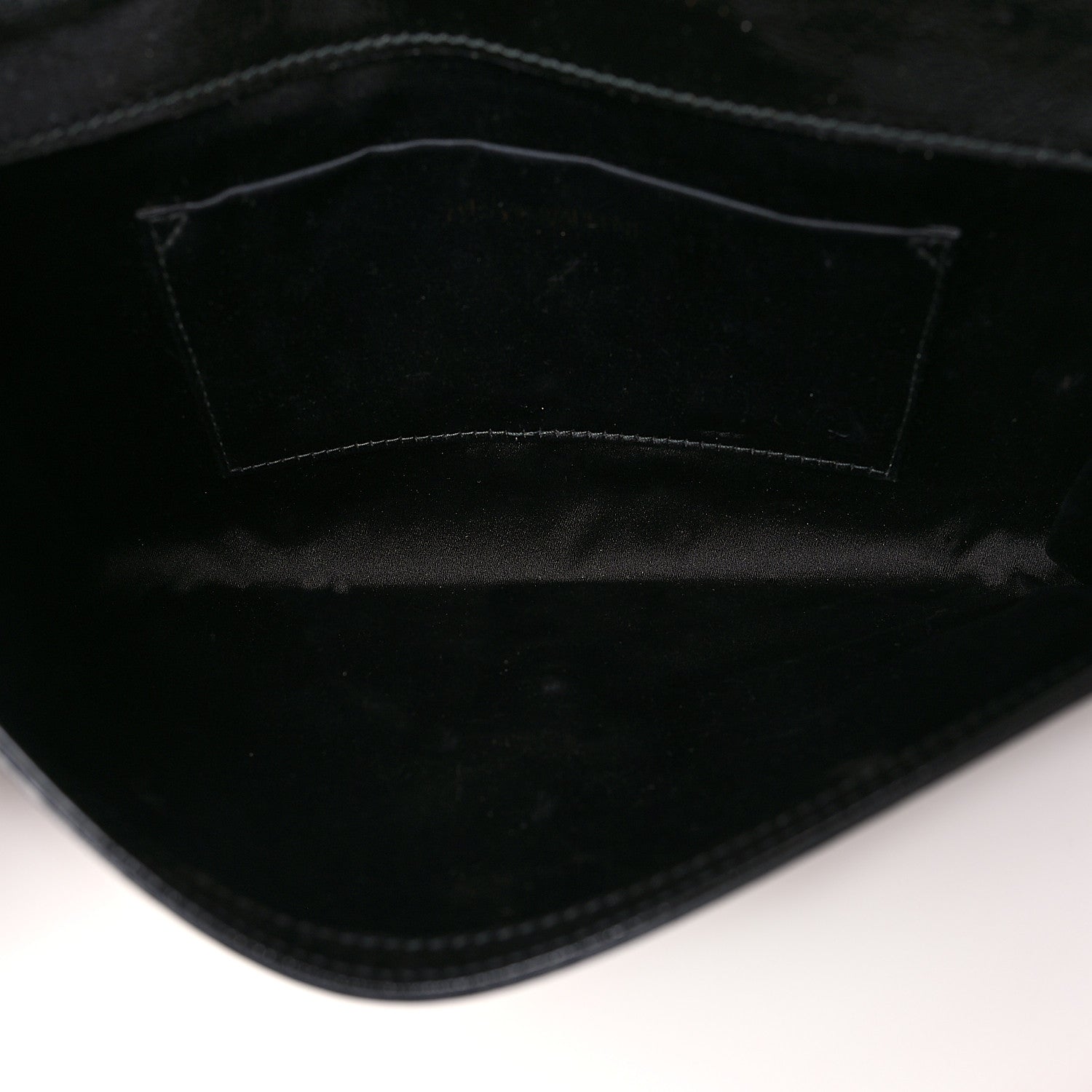 Saint Laurent Textured Patent Monogram Large Belle De Jour Clutch Black 5 of 8