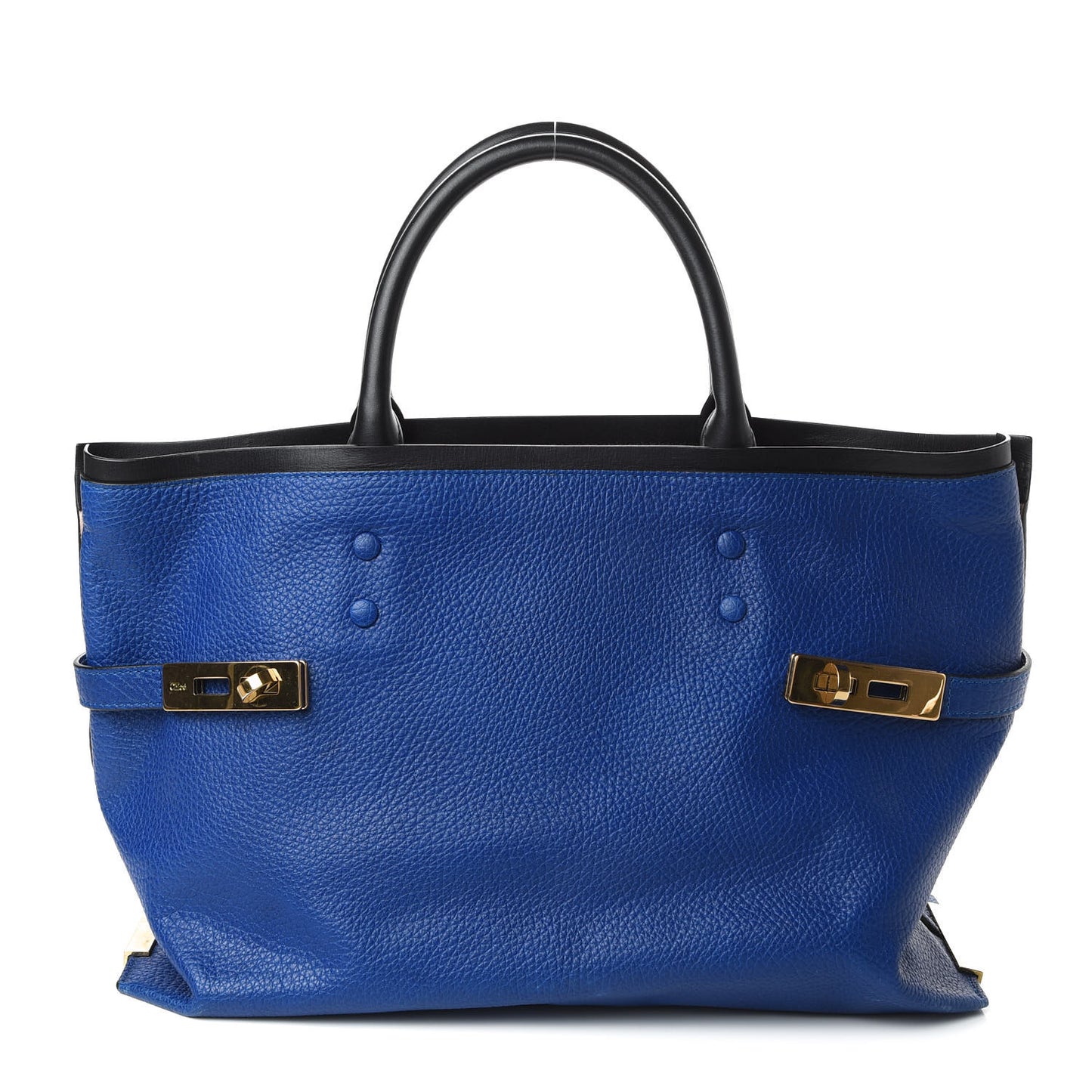 Calfskin Large Charlotte Tote Majesty Blue