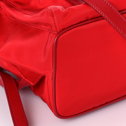 Prada Tessuto Nylon Small Backpack Rosso 7 of 8